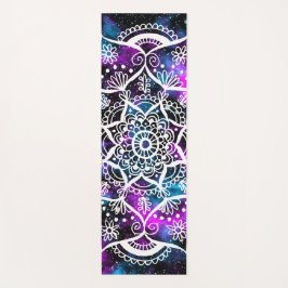Tapete De Yoga Galáxia Azul Roxa Mandala Yoga Mat