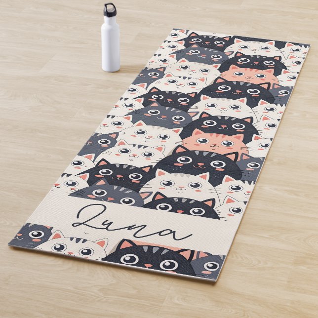 Tapete De Yoga Gatinho Kaleidoscópio (In Situ)