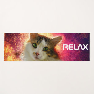 Tapete De Yoga Gato de Calico Cento Adorável