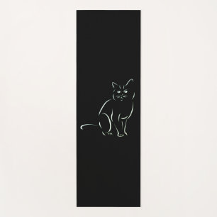 Tapete De Yoga Gato de Gatinho Branco