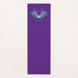 Tapete De Yoga Gato de ioga roxo - Breathe, você tem isso