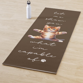 Tapete De Yoga Gato Ioga Mat, Gato De Gato Engraçado, Gato De Gat