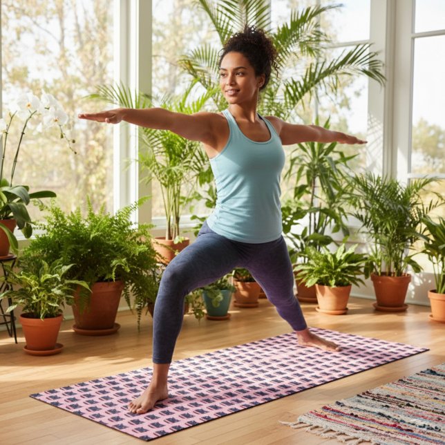 Tapete De Yoga Gato Planeta Ioga Mat (Criador carregado)