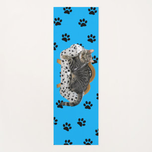 Tapete De Yoga Gato preguiçoso de ioga com patas