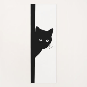 Tapete De Yoga Gato Preto de Vento
