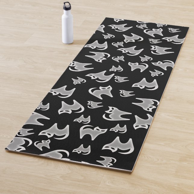 Tapete De Yoga Gato Yoga Mats - preto e branco (In Situ)