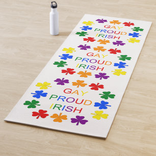 Tapete De Yoga Gay Orgulho dos Shamrocks LGBT Irlandeses LGBT
