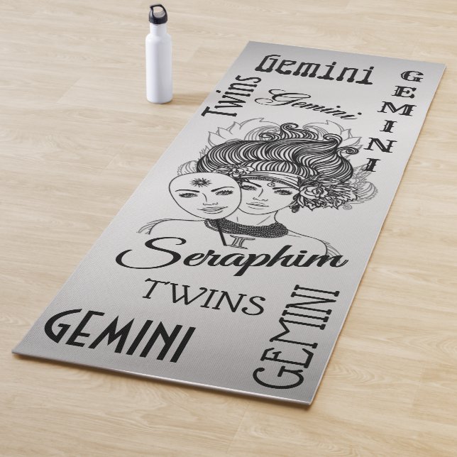 Tapete De Yoga Gemini mascarada Lady Zodiac Silver Personal (In Situ)