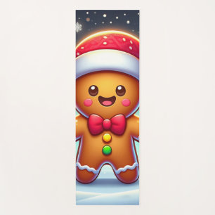Tapete De Yoga Gengibre de Natal bonito/Pão de Pão de Pão de inve