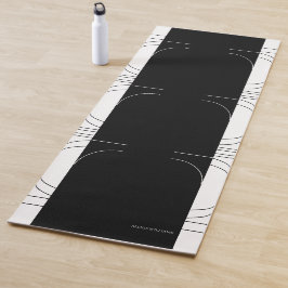Tapete De Yoga Geométrico Moderno Minimalista Elegante Personaliz