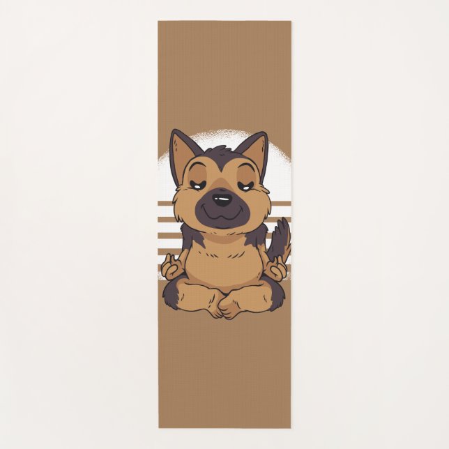 Tapete De Yoga German shepherd Yoga (Frente)