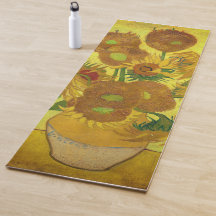 Girassóis Yoga Mat por Van Gogh