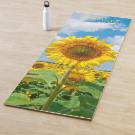 Tapete De Yoga Girassol Personalizado Premium Themed Yoga Mat