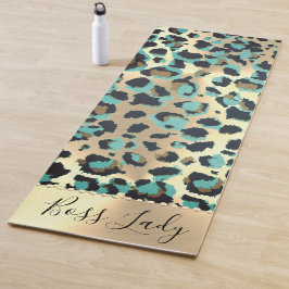 Tapete De Yoga Glam Leopard Boss Lady Yoga Mat