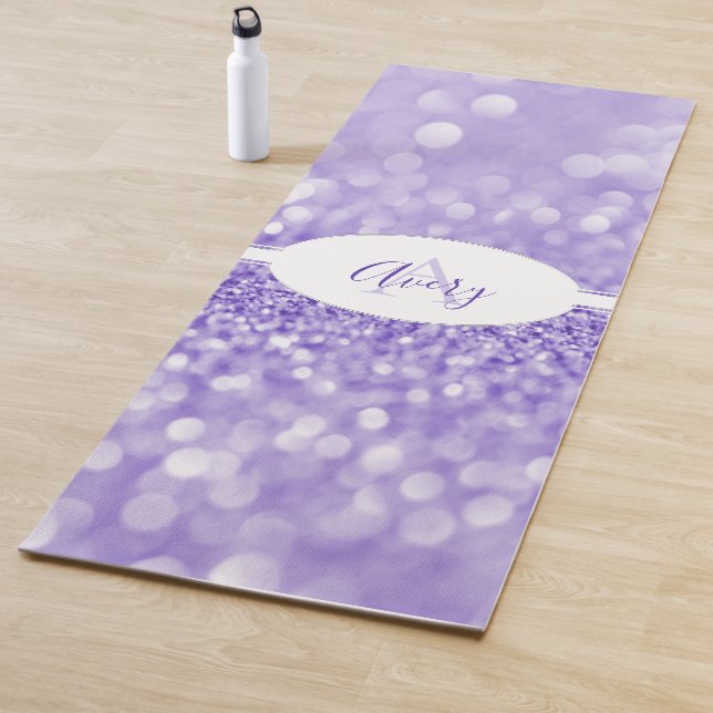 Tapete De Yoga Glitter Roxo Personaliza Yoga Mat (In Situ)