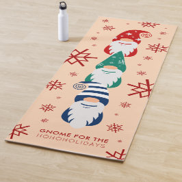 Tapete De Yoga Gnomo de Natal do Holidays Snowflakes