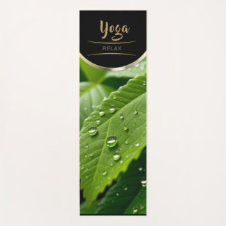 Tapete De Yoga Gotas de Água Folha - Ioga Mat