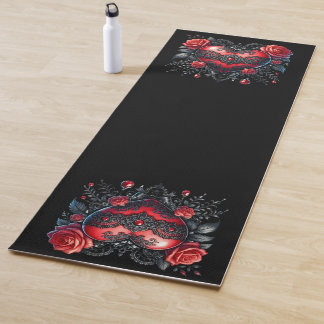 Tapete De Yoga Gothic Heart Valentine Yoga Mat