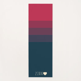 Tapete De Yoga Gradações Pretas e Vermelhas Personalizadas