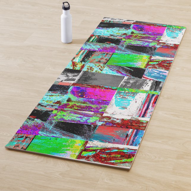 Tapete de Yoga – Grade Abstrata (In Situ)