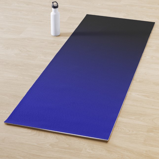 Tapete De Yoga Gradiente azul escuro (Criador carregado)