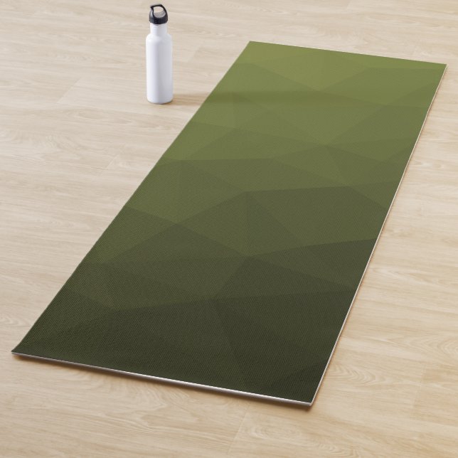 Tapete De Yoga Gradiente de oliva verde exército padrão de malha  (In Situ)