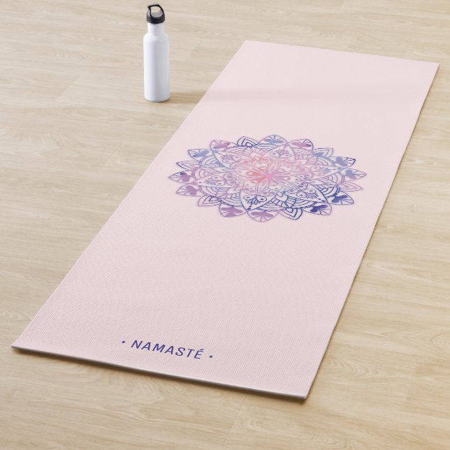 Tapete De Yoga Gradiente Mandala Lotus Flower Yoga Mat [3] (In Situ)
