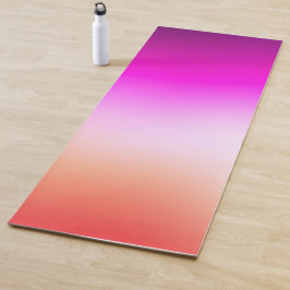 Tapete De Yoga Gradiente Radioso de Pôr do Sol Pastel