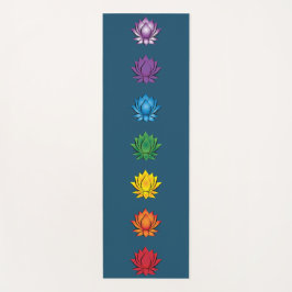 Tapete De Yoga Gráfico de Chakra de Cor do Yoga Mat Lotus