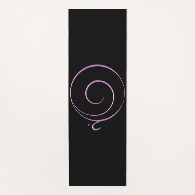 Tapete De Yoga Gratidão Rosa  (Frente)