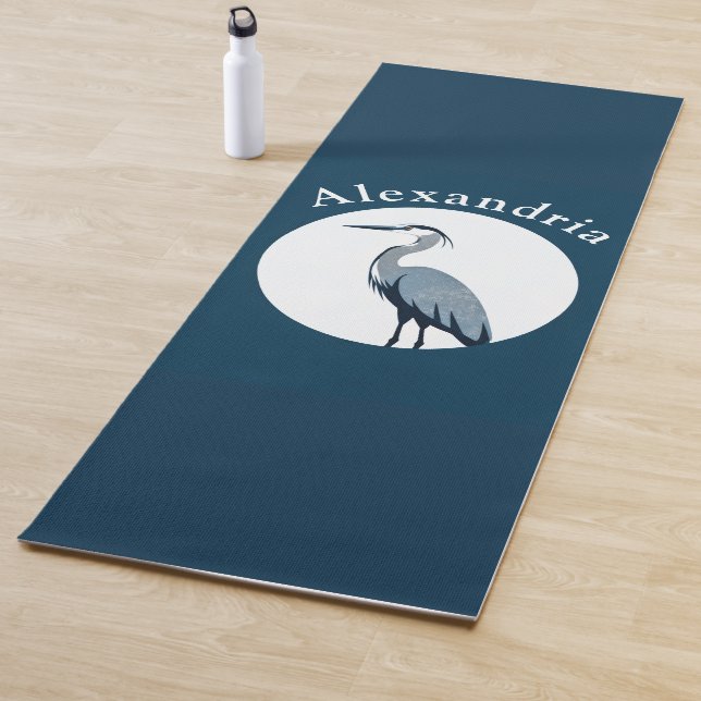 Tapete De Yoga Great Blue Heron Logo (In Situ)