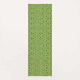Tapete De Yoga Green Geometric Design