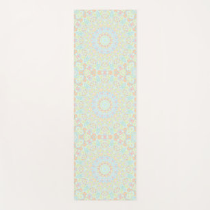 Tapete De Yoga Groovy Boho Trippy Quirky Colorous Pastel Mandala