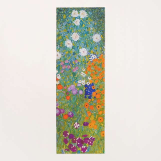 Tapete De Yoga Gustav Klimt - Jardim Flor (Verso)