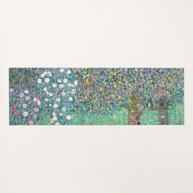 Tapete De Yoga Gustav Klimt - Rosebushes debaixo das Árvores (Verso (Horizontal))