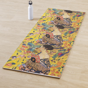 Tapete De Yoga Gustav Klimt Senhora com Leque