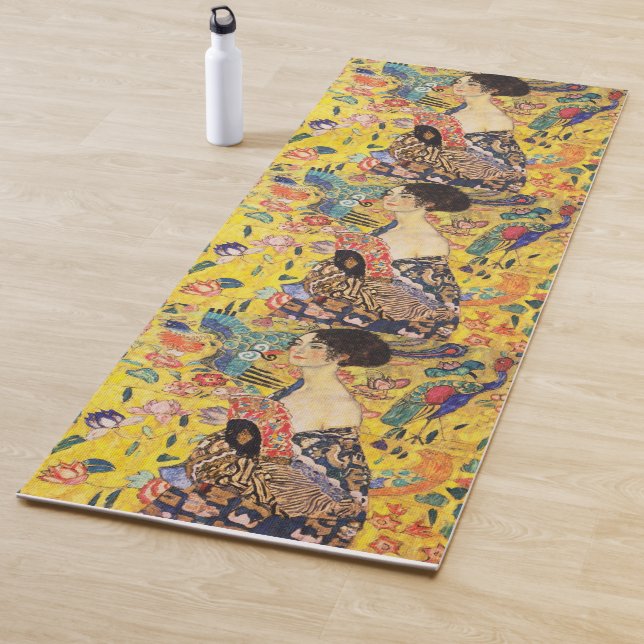 Tapete De Yoga Gustav Klimt Senhora com Leque (In Situ)