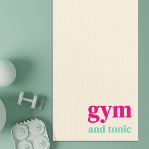 Tapete De Yoga Gym e Tonic Quote Art