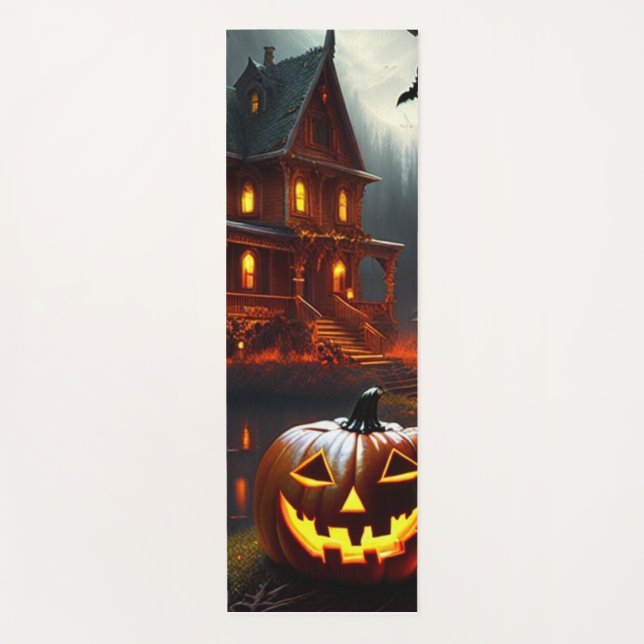 Tapete De Yoga Halloween/Abóbora/Outono (Frente)