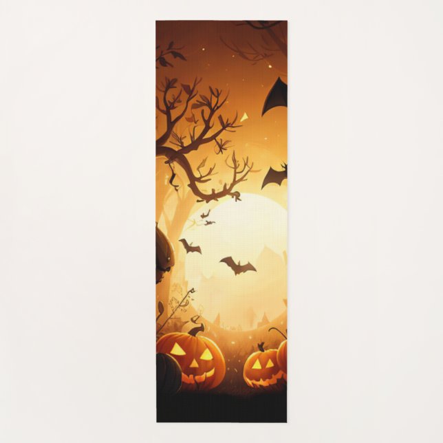Tapete De Yoga Halloween/Bat/Pumpkin/Fall (Frente)