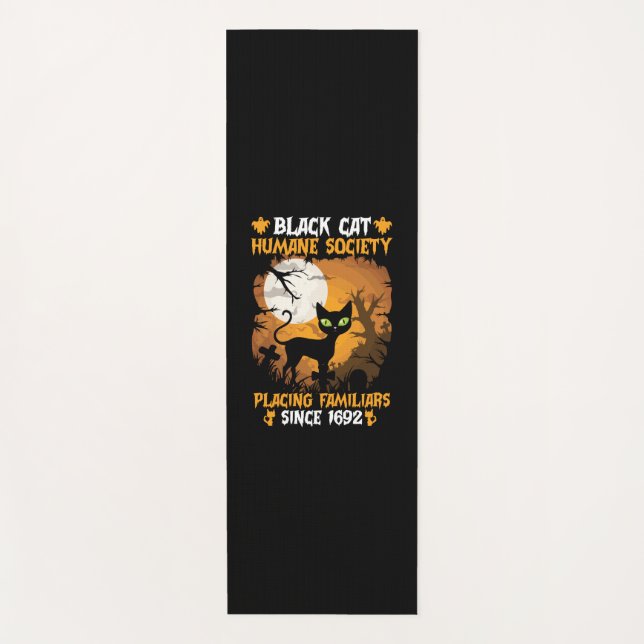 Tapete De Yoga Halloween Gift | Familiares De Colocação Da Socied (Frente)