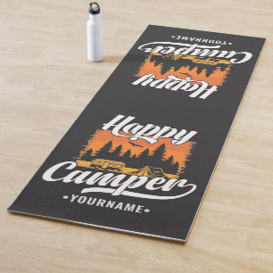 Tapete De Yoga Happy Camper Camping Hiking Travel Caravan Life