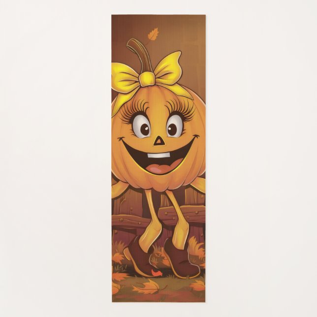 Tapete De Yoga Happy pumpkin. (Frente)