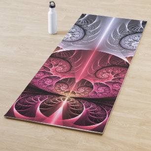 Tapete De Yoga Heartbeat, Abstrato Surreal Fantasy Arte Fractal