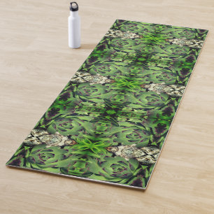Tapete De Yoga Hens E Pintinhos Jardim Fechem Abstrato