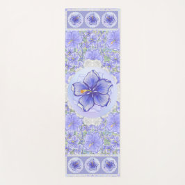 Tapete De Yoga Hibiscus & lace BLUE