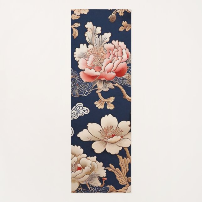 Tapete De Yoga Historisches chinesisches Stoffmuster (Frente)