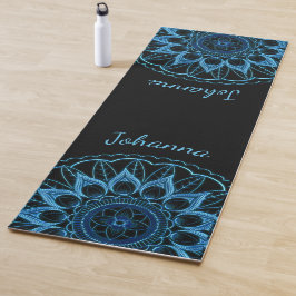Tapete De Yoga Ice Blue Mandala Flor Yoga Mat