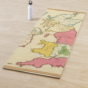 Tapete De Yoga Ilhas lisas de Ingleses do mapa