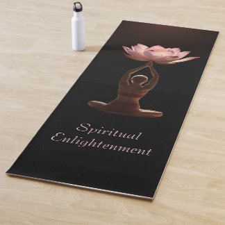 Tapete De Yoga Iluminação Espiritual da Flor Lotus